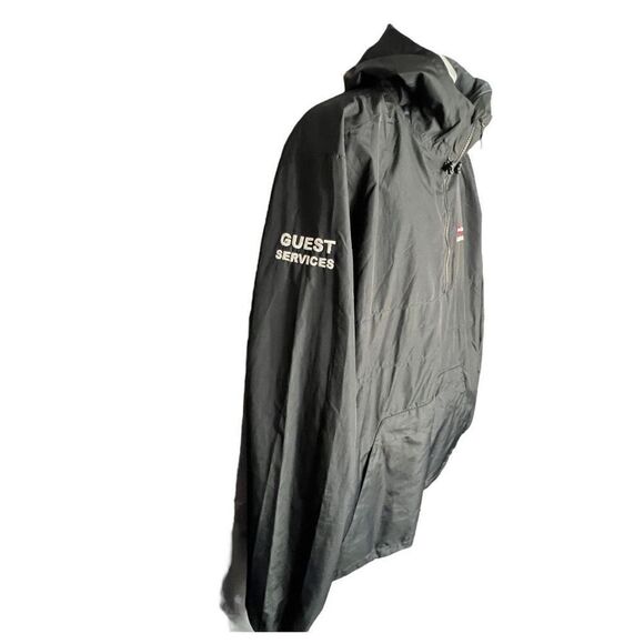 Sport-Tek Mens Half Zip Hooded Long Sleeve Windbreaker Jacket Gray 3XL Stadium - Picture 2 of 10